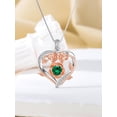 thumbnail image 6 of Dorunmo Heart Necklace 925 Sterling Silver Rose Necklace May Birthstone Wedding Graduation Jewelry for Mom Women, 6 of 10