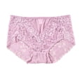 thumbnail image 3 of Byworldtasic Sexy High Waisted Underwear for Women Plus Size Briefs Breathable Lace Panties High Waisted Panties, 3 of 6