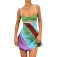 thumbnail image 1 of Fortune Women Sheath Dress Y2K Bodycon Mini Slip Dress Slim Fit Strap Dress, 1 of 9