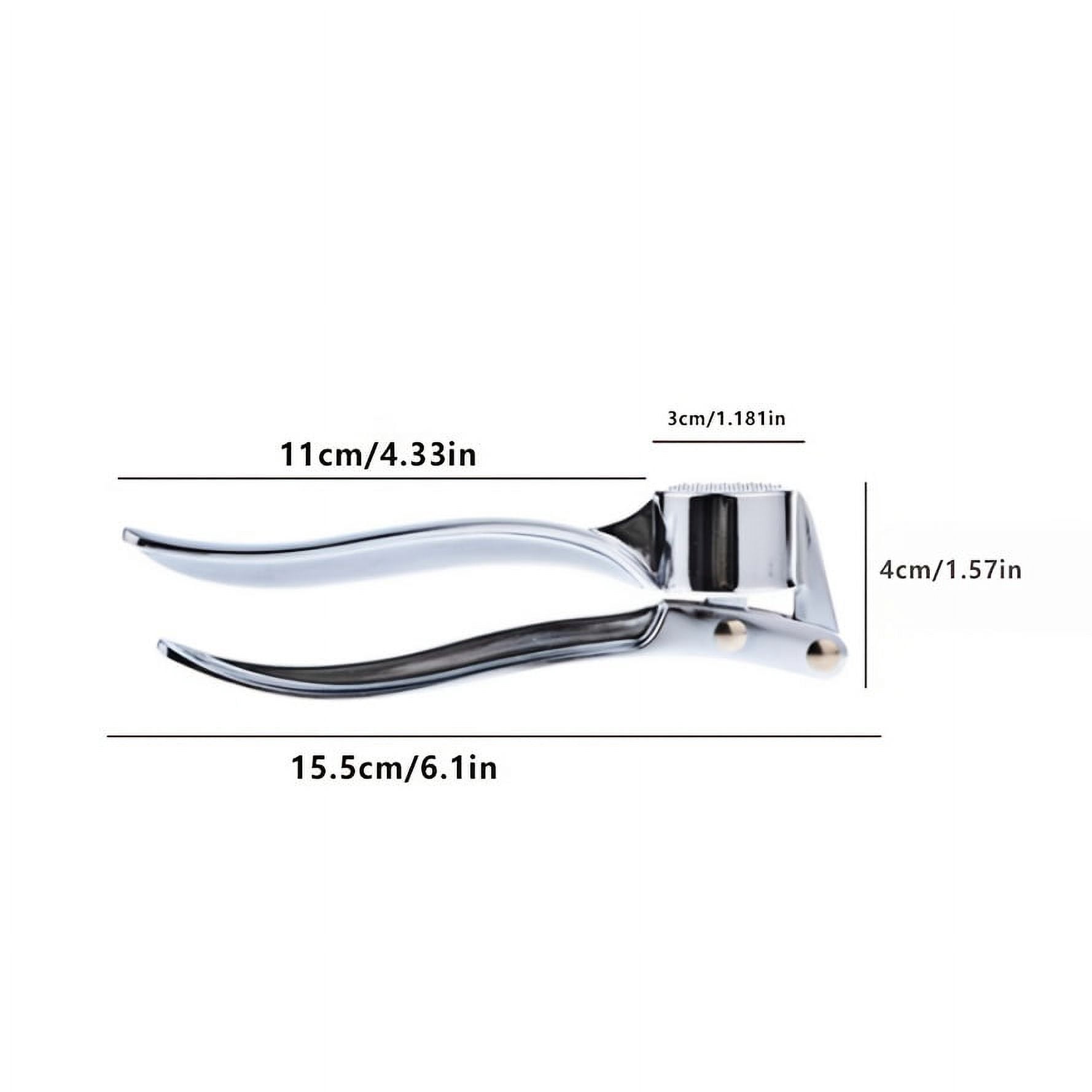 1pcs= Zinc Alloy Garlic Press Manual Crusher Handheld Ginger Kitchen Tool