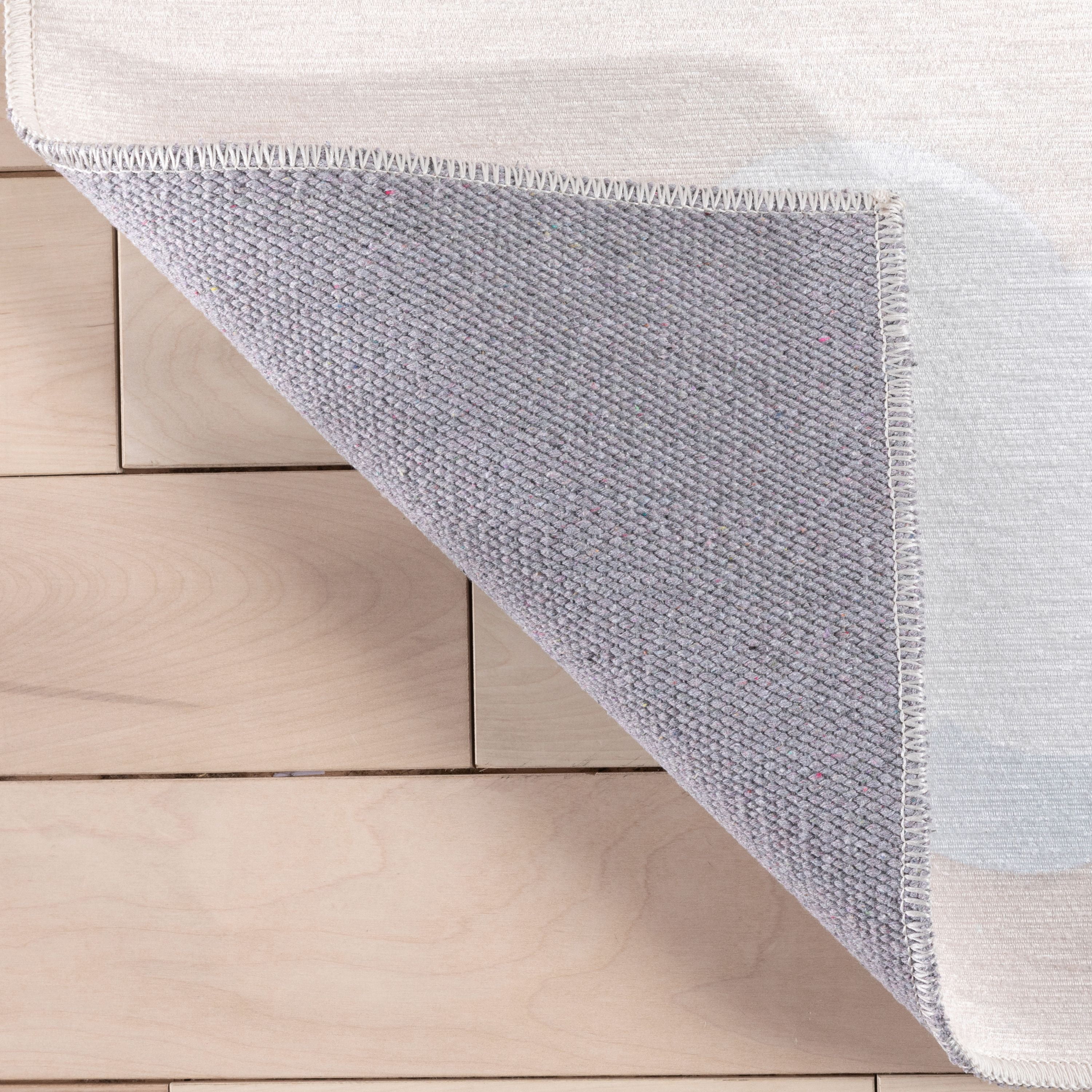 Well Woven Kids Rugs Cloud 9 Modern Peach Printed Distressed Machine Washable 6' x 9' Area Rug