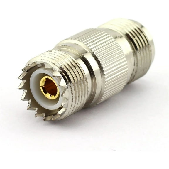N-Type Female Jack to UHF SO-239 (PL-259 Female) Jack RF Adapter Barrel Connector