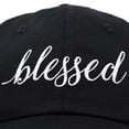 thumbnail image 2 of DALIX Blessed Women's Baseball Cap Soft Cotton Hat Black, 2 of 6