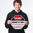 thumbnail image 2 of Beware of Dog You Have Been Warned Sign, 12x12 Aluminum, 2 of 8