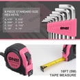 thumbnail image 2 of DNA MOTORING Pink 46 PCs Home Tool Set Electonic Repair Precision Screwdriver Voltage Tester Hammer Plier DIY Kit (TOOLS-00014), 2 of 6