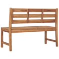 thumbnail image 4 of vidaXL Solid Teak Wood Patio Bench Garden Outdoor Wooden Chair Multi Sizes, 4 of 25