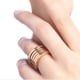 thumbnail image 1 of 2021 Más Vendido Nuevo Anillo De Cuatro Bandas En Oro Amarillo De 18 Kt, 1 of 4