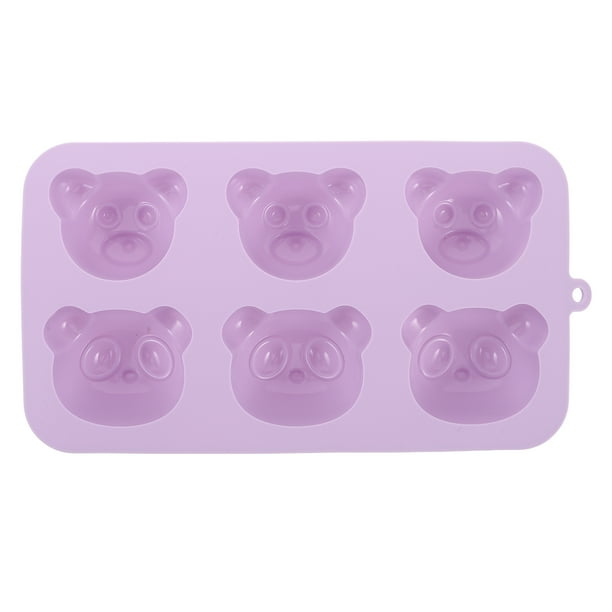 Bandeja de cubitos de hielo de silicona con forma de oso, adorable y versátil, para hornear chocolate, dulces y comida para bebés, molde de silicona reutilizable para hornear en la cocina