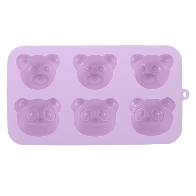 Bandeja de cubitos de hielo de silicona con forma de oso, adorable y versátil, para hornear chocolate, dulces y comida para bebés, molde de silicona reutilizable para hornear en la cocina