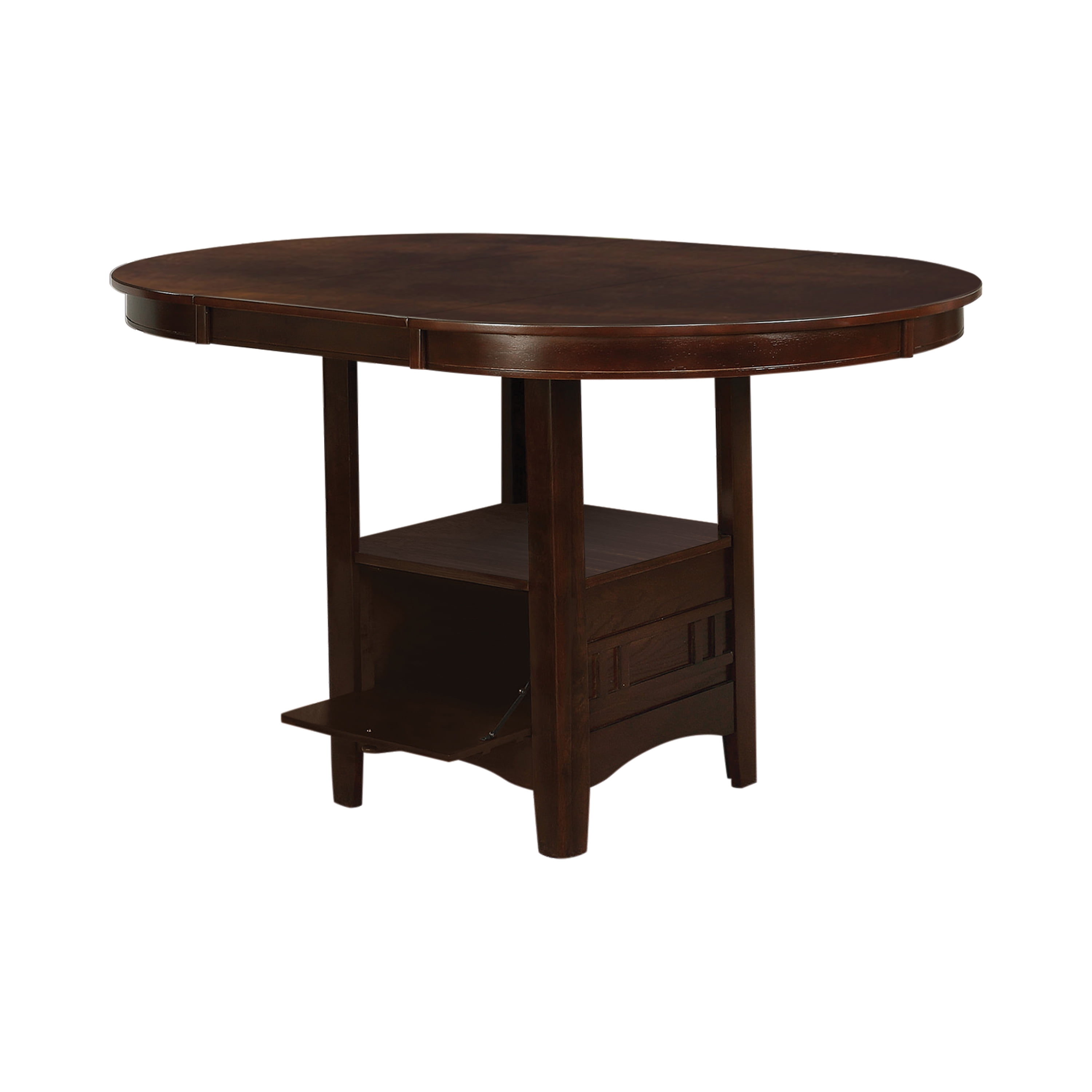 Coaster Company Lavon Counter Height, Counter Height Dining Table With Storage Pedestal Base
