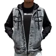 thumbnail image 1 of Chamarra De Mezclilla Hombre Con Mangas Y Gorro De Felpa, 1 of 4