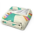 thumbnail image 2 of DouZhe Ultra-Soft Micro Fleece Lightweight Flannel Bed Blanket, Funny Beast Dinosaur Print Cozy Warm Throw Blankets, 40"x30", 2 of 7