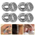 thumbnail image 2 of 20pcs Jewelry Making Rondelle Spacer Beads DIY Bracelets Beads Copper Rhinestone Beads, 2 of 8