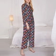 thumbnail image 3 of Pofeuu Octopus in love Print Womens Pajamas Set Long Sleeve Sleepwear Button Down Nightwear Soft Pj Lounge Sets Button Down Pajamas Women-Medium, 3 of 7