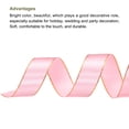 thumbnail image 3 of Unique Bargains 1 Inch 25 Yard Wide Satin Ribbon with Gold Edges Grosgrain Fabric Ribbon for Gift Wrapping, Pink, 3 of 7