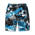 thumbnail image 4 of Lsque Mens Swim Trunks Football Time Pattern - Bathing Suit Compression Liner - Beach Swim Shorts Swimwear - (S-3XL) - Stretch Quick Dry -XX-Large, 4 of 9