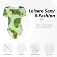 thumbnail image 6 of Rateoe Broccoli 3 Printed Women Rash Guard Short Sleeve,Tummy control Swimsuit Surfing Swimsuit Bathing Suit Short-sleeved Onesie UPF 50+, 6 of 6