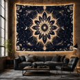 thumbnail image 6 of Celestial Mandala Against Starry Night Sky Mystical Boho for Space Lovers, Cosmic Home Art Housewarming Gift Tapestry Wall Hanging for Bedroom and Living Room, 6 of 7