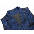 thumbnail image 6 of COOFANDY Mens Suit Vest Paisley Floral Victorian Vests Gothic Steampunk Formal Waistcoat Tuxedo Vests with Notched Lapels, 6 of 11