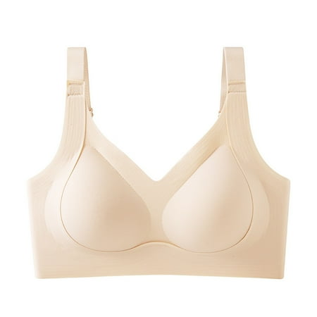 JAKANYQ Women s Adjustable Pull And Drop Large Size Underwear Women s Gathering Sports Bra Wirelesss Loose Comfortable