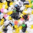 thumbnail image 1 of Push Pins Universal Plastic Fastener clips; Vehicle bumper retainer; for Car Fender Bumper Interior Panel Trim Rivet Color Size Random, 100pcs, 1 of 8
