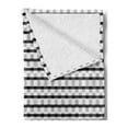thumbnail image 2 of Black and Grey Soft Flannel Fleece Blanket, Abstract Tender Motif Contrasting Tones Monochromatic Design, Cozy Plush for Indoor and Outdoor Use, 50" x 70", Charcoal Grey Pale Taupe, by Ambesonne, 2 of 5