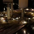 thumbnail image 2 of Guirnalda de perlas blancas de LED, luces de cadena de hadas con pilas con función de temporizador para decoración de eventos de fiesta de Navidad de bodas - Longitud: 51 juegos bl, 2 of 5