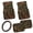 Autumn Camo Oak Leaf, variant on HUIACONG 5 Piece Car Interior Accessory Set - Steering Wheel Cover, Front Floor Mats, Rear Floor Mat - Red Cherry Print for All-Season Auto Decor