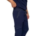 thumbnail image 7 of M&M SCRUBS Men's Scrub Set – Stretch V-Neck Multi-Pocket Mens Medical Uniform Scrubs Top & Cargo Pants (True Navy Blue, Large), 7 of 7