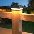 thumbnail image 5 of JoyMoreHome Solar Post Cap Lights Outdoor - Downward Lighting Solar Lights, Solar Light for Deck Edges, Stair Railings, Porch, Fence., 5 of 9