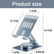 thumbnail image 2 of Adecuado para soporte de tableta de escritorio, rotación de 360°, elevación, soporte de tableta plegable, 2 of 5