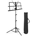 thumbnail image 1 of Support de Musique Pliable Noir Gain de Place Hauteur Réglable Support de Musique stable pour performance[qb], 1 of 5