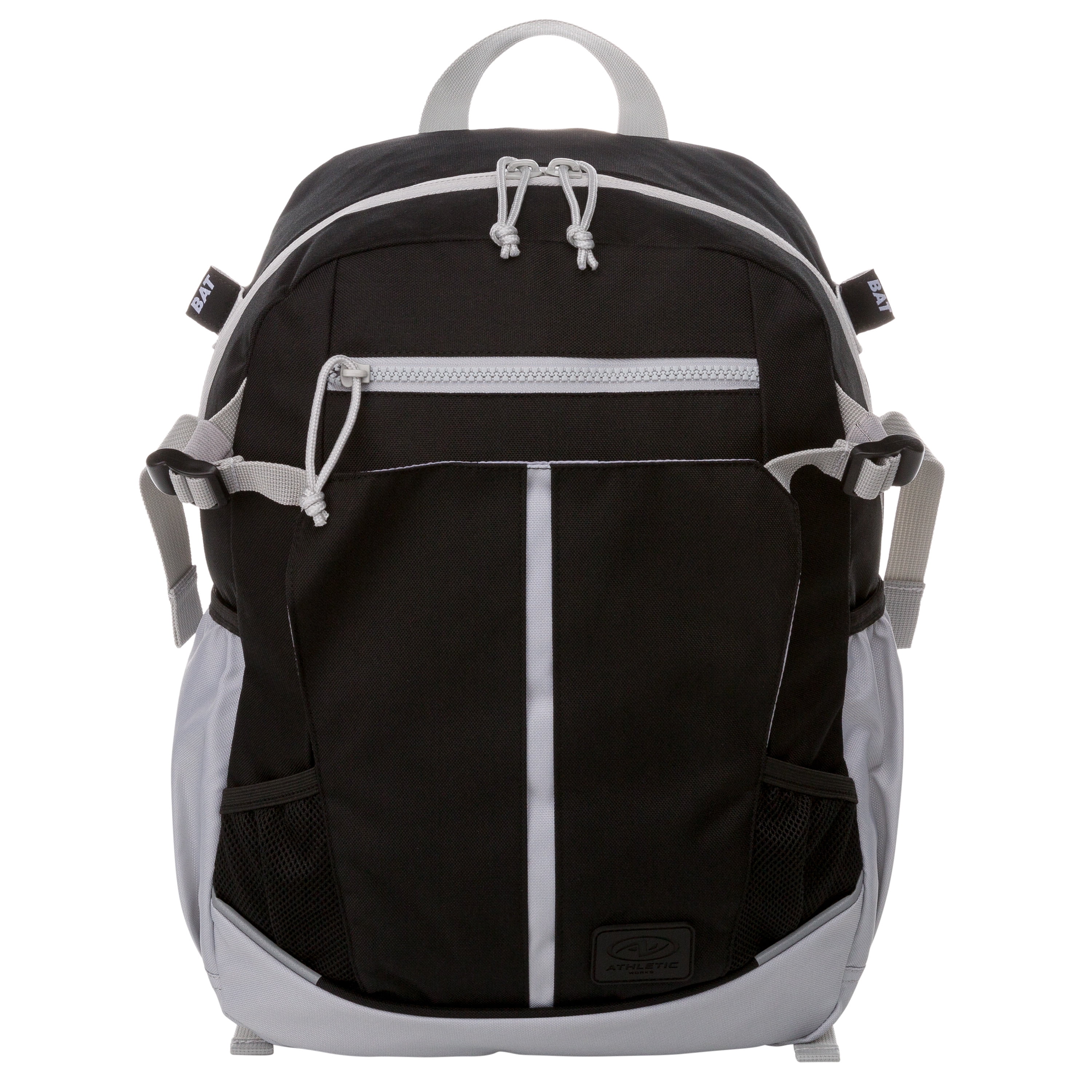 Athletic Works 21.5 Liter Youth Baseball Sports Equipment Bag, 1 Black and White, New