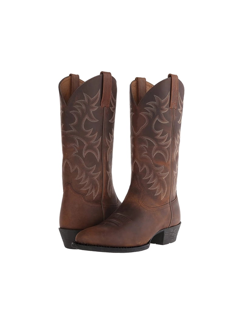 Cowboy Boots for Men Comfortable Mid Calf Boot Embroidered  display picture 2