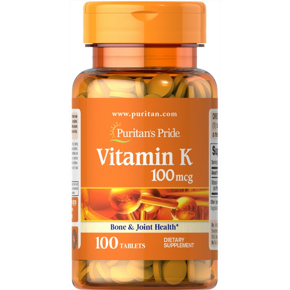 Puritan's Pride Vitamin K 100 mcg100 Tablets