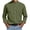 Army Green, variant on Loose-Fit Dress Shirts for Men - Long-Sleeve Banded Collar, Pocket, Cotton Button-Down Oxford Shirt for Business Prom Party Wedding Khaki