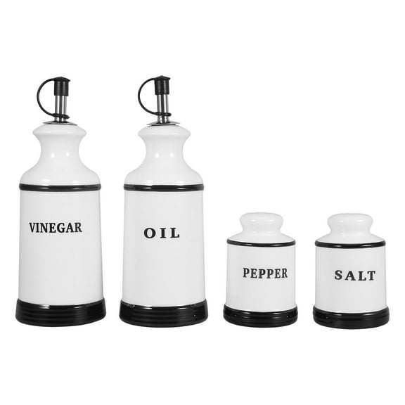 RENACLIPY Ceramic Vinegar and Oil Dispensers Assorted Color for Kitchen Condiment Storage