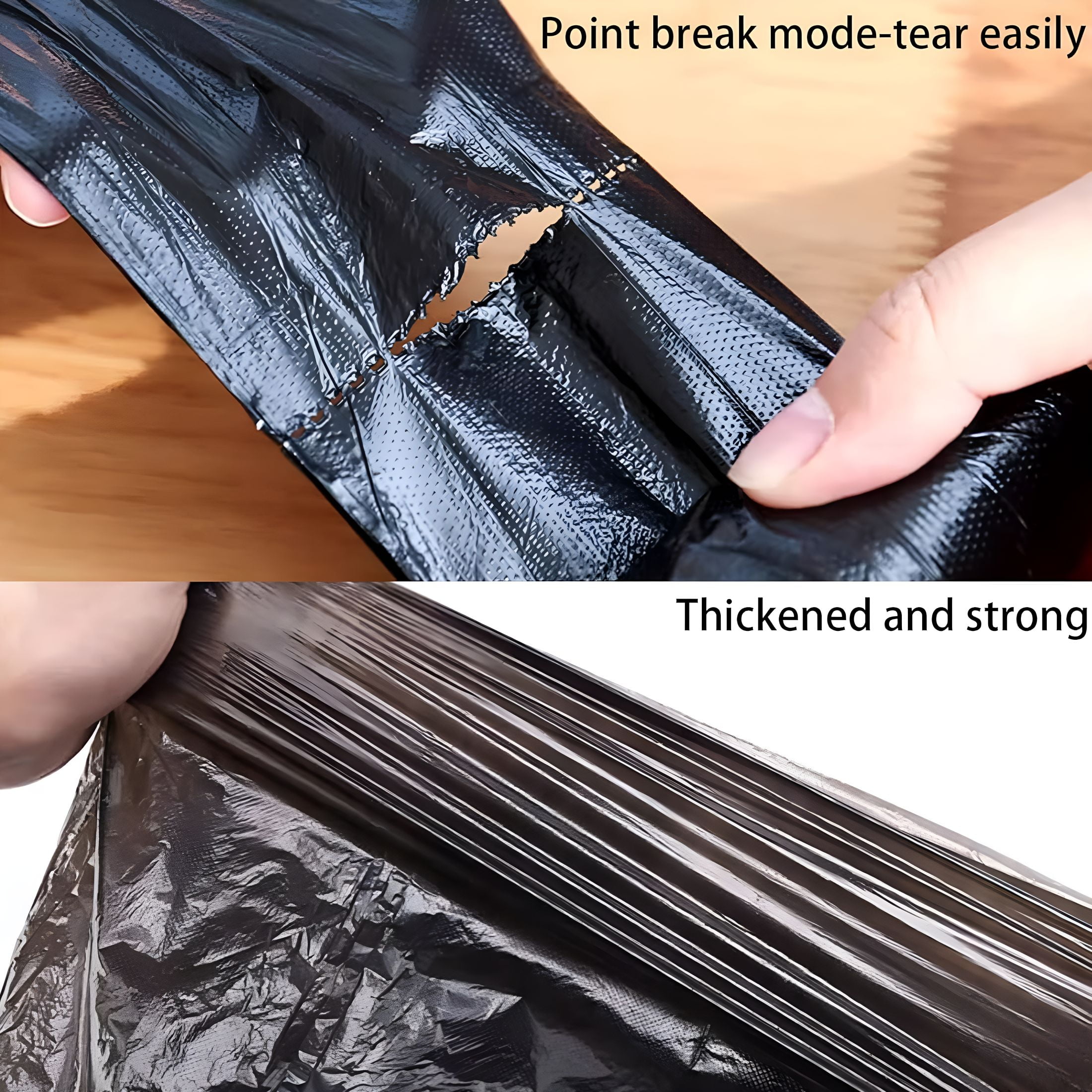 LAMIRO Trash Bags 500Pcs Random Colors Garbage Bags 25 Rolls 5 Gallon Kitchen Bathroom Trash Bag 17.7"×19.7"