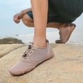 thumbnail image 6 of lnmuld Men Women Barefoot Shoes, Breathable Mesh Shoes for Water Yoga Fitness Hiking Color:Khaki,Size:10.5, 6 of 7