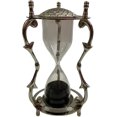 thumbnail image 3 of Maritime Treasures Handmade Brass Black Sand Hourglass Nautical Chrome Finish Sand Timer Décor, 3 of 3