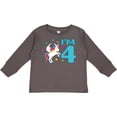 thumbnail image 3 of Inktastic I'm Four Unicorn 4th Birthday Boys or Girls Long Sleeve Toddler T-Shirt, 3 of 5