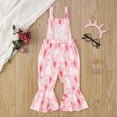 thumbnail image 5 of TOOYOU Girls Romper Easter Sleeveless Cartoon Prints Tops Bottoms Jumpsuit Breathable Playsuit Bodysuits For Toddler ,Size 18-24 Months Pink, 5 of 8