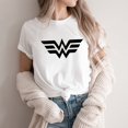 thumbnail image 2 of Wonder Female T-shirt Women Warrior T Shirts Superhero Tee Women Power Shirts Mothers Day Gift Harajuku Casual Tees TopsL Gao Jinjia LED, 2 of 2