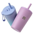 thumbnail image 4 of Cubitt Kids Insulated Adventure Cup 16oz, Leak-Proof, BPA-Free, Straw Lid, Keeps Drinks Cold for 12 Hours, 4 of 4