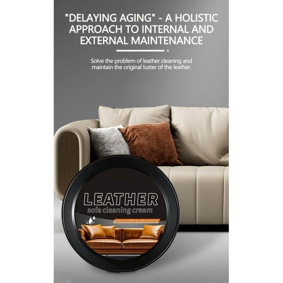 1PC Furniture Salve for Leather, Portable Furniture Salve for Leather, Wood Leather Conditioner Wood Polish Restorer for Furniture Upholstery Car Vinyl