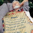 thumbnail image 3 of Papa Gifts from Grandchildren, Birthday Gifts for Papa, Best Papa Ever Gifts from Granddaughter Grandson, Gift for Papa from Grandkids, Papa Presents Throw Blanket 60 x 50 Inch, 3 of 6