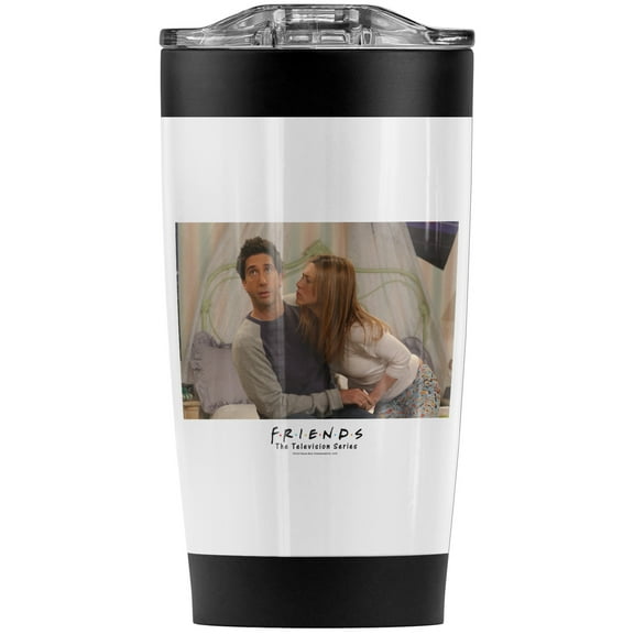 Friends Give Me A Kiss Stainless Steel Tumbler 20 oz Coffee Travel Mug/Cup, Vacuum Insulated & Double Wall with Leakproof Sliding Lid | Great for Hot Drinks and Cold Beverages