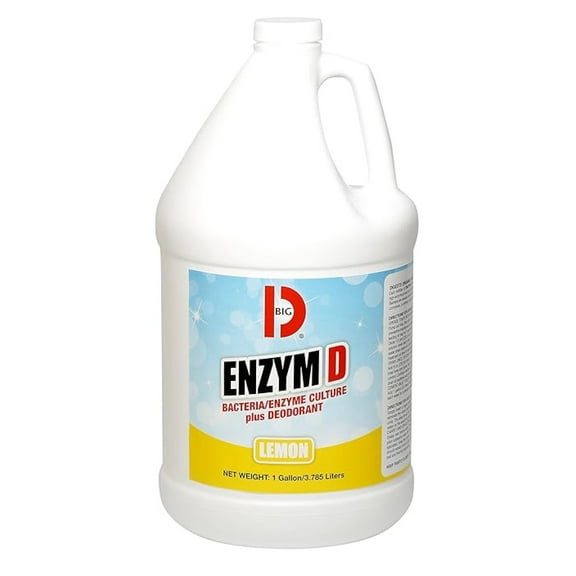 Industries 1500 Enzym D Digester Liquid Deodorant, Lemon, 1gal (Case of 4 Gallons)