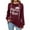 Wine, variant on Shadoumai Womens Sweatshirt Mama Bear Shirt Casual Long Sleeve Tops Crew Neck Sweatshirts With Pockets Fall Fashion Outfits Clothes