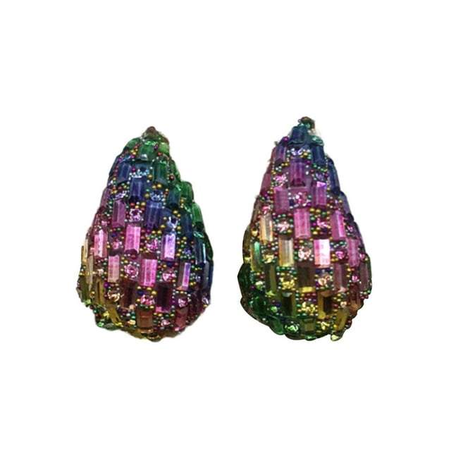 Esquirla Earrings Dressing up Props Gift Novelty Geometric Stud Earrings Rainbow Colors